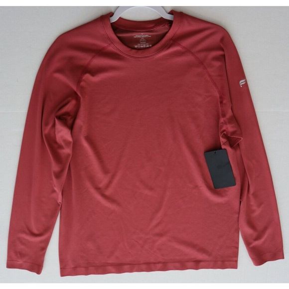 Fabletics Men's Sz Large Red The Training Day Lightweight Long Sleeve Tee - Picture 6 of 6